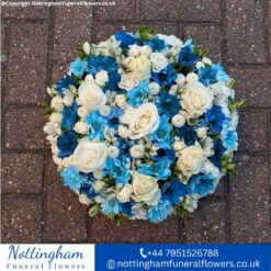 Blue and White Posy