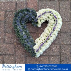 Eryngium & Spray Rose Heart