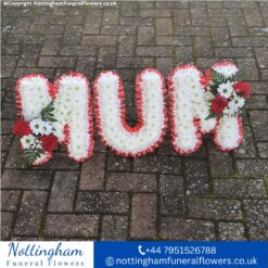 Alternative view of MUM Letter Tribute White