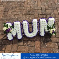MUM Letter Tribute White