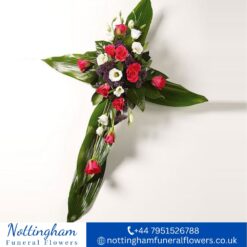 Leaf Cross Funeral Tribute