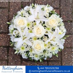 White Funeral Posy
