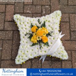 Yellow Funeral Cushion