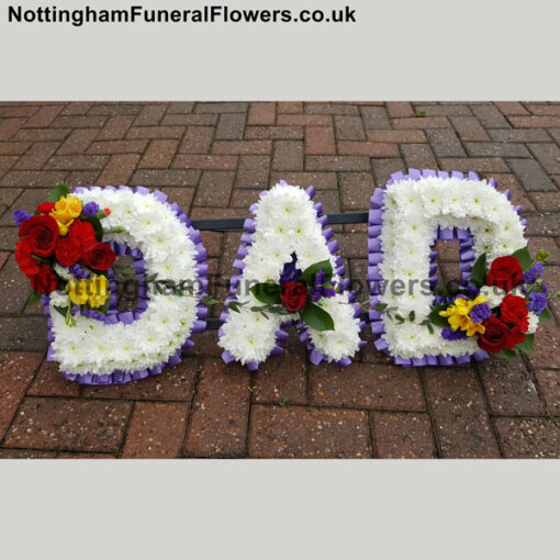 DAD Funeral Letter Tribute White