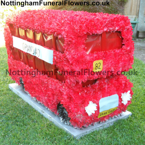 London Red Bus Funeral Tribute