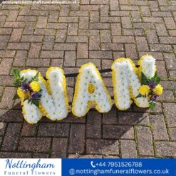 NAN Letter Tribute White