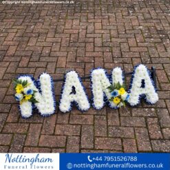 Alternative view of NANA Funeral Letter Tribute White