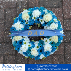 Blue & White Wreath