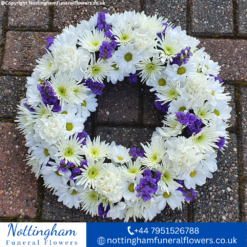 Purple & White Wreath